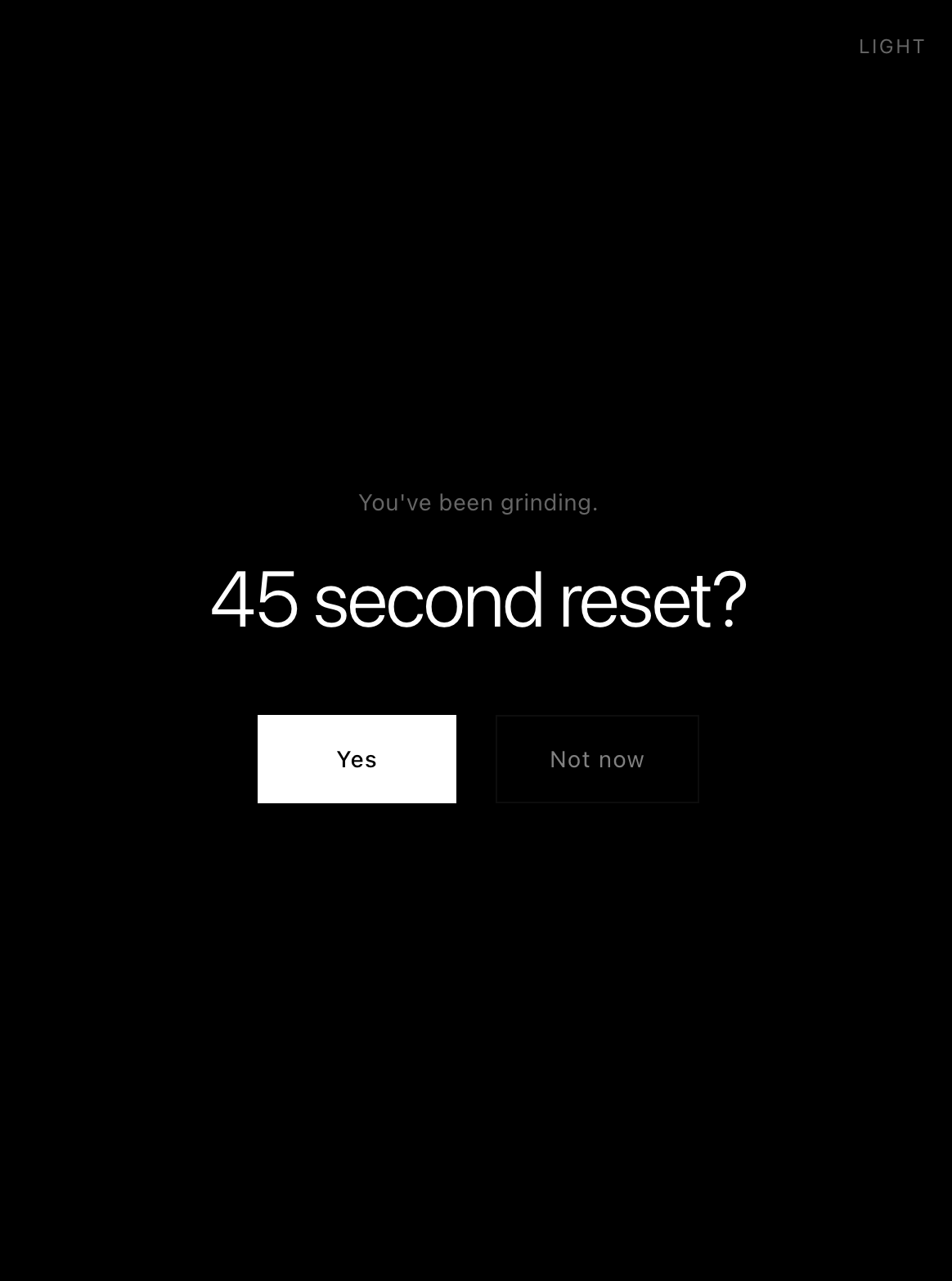 FlowState - Reset Prompt